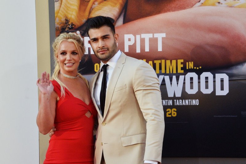 Britney Spears and Sam Asghari are having a baby. File Photo by Jim Ruymen/UPI | <a href="/News_Photos/lp/b5f830527d3955482d43258042aeb3f6/" target="_blank">License Photo</a>