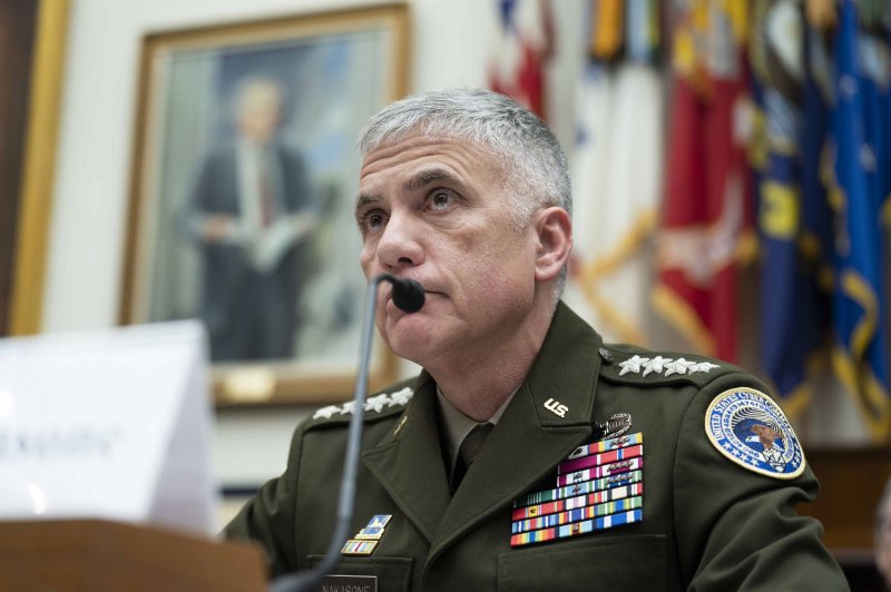Gen. Paul Nakasone, commander of the U.S. Cyber Command, appears before a House Armed Services Subcommittee hearing at the U.S. Capitol in Washington on Thursday. He said China remains the biggest strategic threat to the United States. Photo by Bonnie Cash/UPI