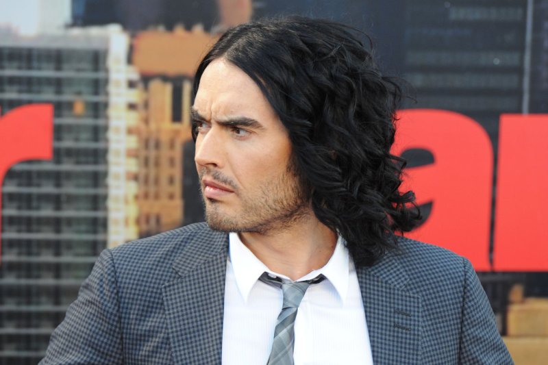 British actor/comedian Russell Brand attends the premiere of "Arthur" at Cineworld, O2 Arena, in London on April 19, 2011. File Photo by Rune Hellestad/UPI