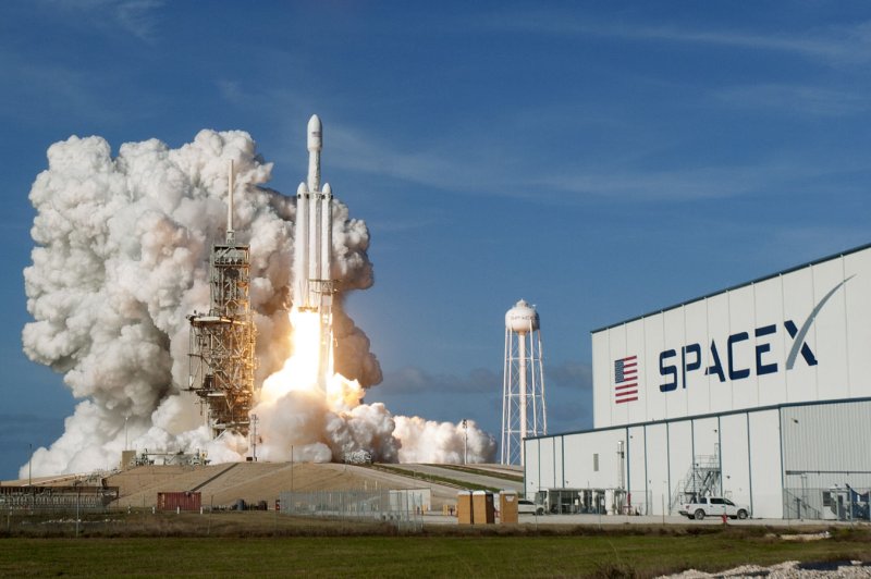 SpaceX launched its next-generation Falcon Heavy rocket from Kennedy Space Center's Launch Complex 39A on February 6, 2018. File Photo by Joe Marino/Bill Cantrell-UPI