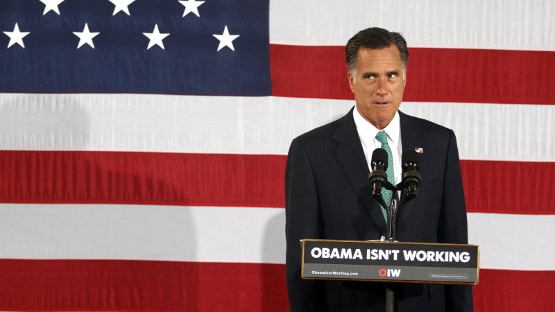 Republican Presidential hopeful Mitt Romney delivers what he called a "prebuttal to President Obama's convention speech" as he speaks at a campaign stop in Charlotte, North Carolina on April 18, 2012. UPI/Nell Redmond .