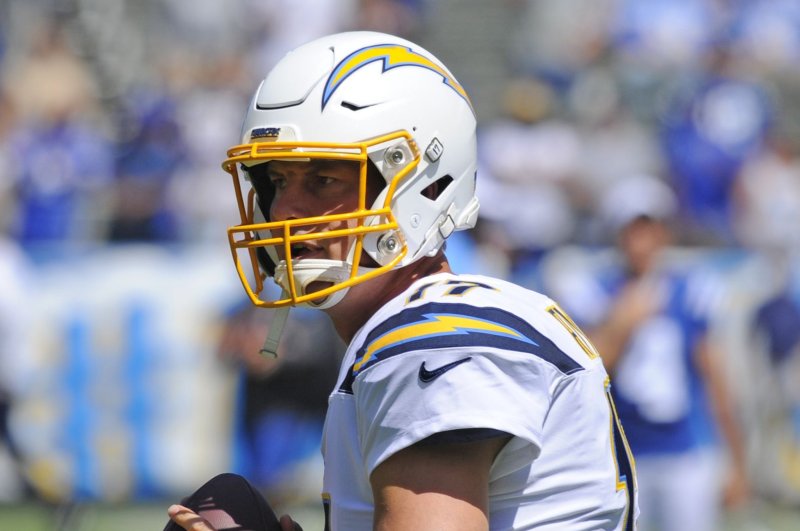 Former Los Angeles Chargers quarterback Philip Rivers is entering his 17th season in the NFL. File Photo by Lori Shepler/UPI