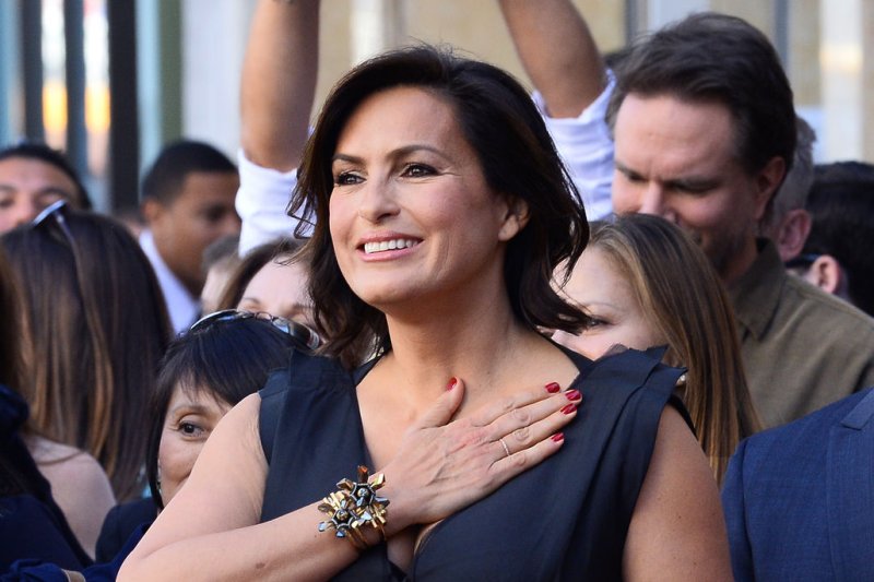Actress Mariska Hargitay acknowledges fans during an unveiling ceremony honoring her with the 2,511th star on the Hollywood Walk of Fame in Los Angeles on November 8, 2013. UPI/Jim Ruymen | <a href="/News_Photos/lp/71730008b290056d8161b4c8d0e74602/" target="_blank">License Photo</a>