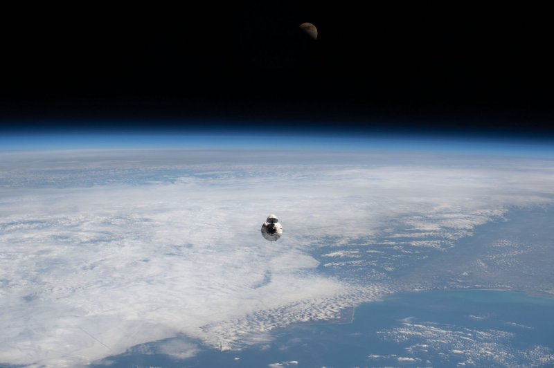 SpaceX's Dragon spacecraft, carrying the crew of Axiom Space's Ax-1 mission. The crew is set to return on the spacecraft on Monday afternoon. File Photo by SpaceX/UPI