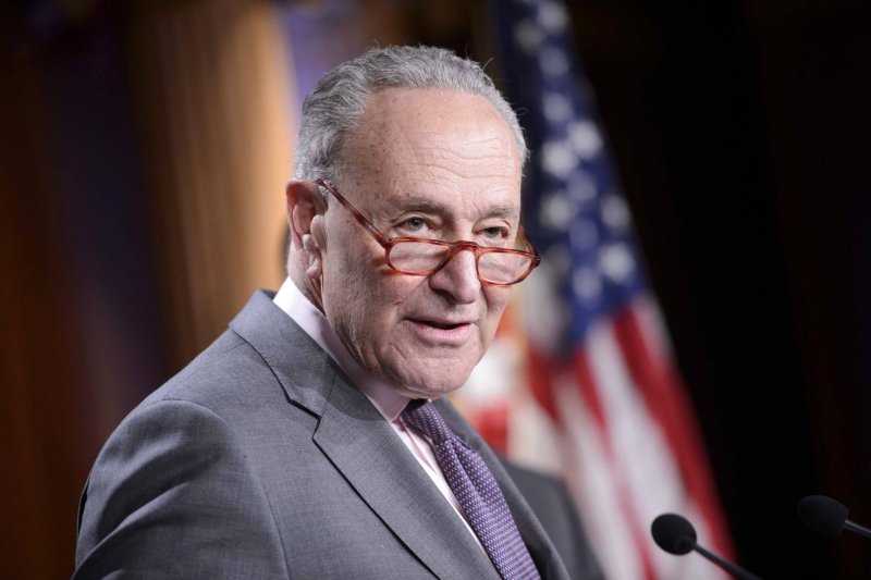 The two latest high-altitude unmanned objects shot down over North America this past week were likely balloons similar to the Chinese surveillance balloon that crossed over U.S. airspace a week ago, Senate Majority Leader Chuck Schumer said. File Photo by Bonnie Cash/UPI