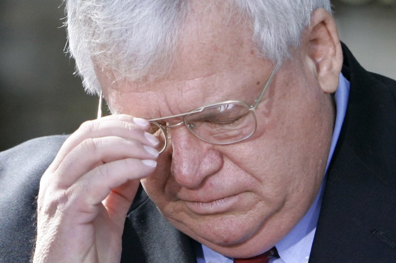 Former U.S. House Speaker J. Dennis Hastert, R-Ill., was indicted by a federal grand jury Thursday, accused of skirting federal banking laws in a bid to pay $3.5 million in "hush money" to a person who threatened to expose a "past misconduct." File Photo by Brian Kersey/UPI