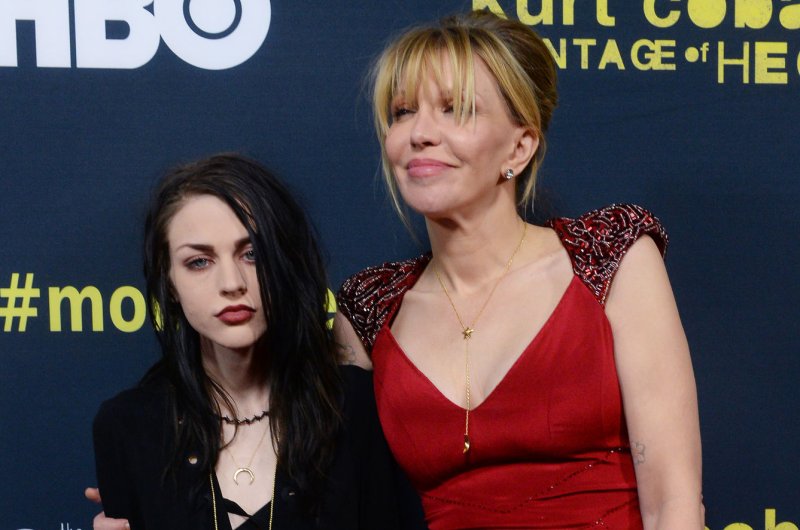 Alternative rock singer and songwriter Courtney Love (R) and her daughter Frances Bean Cobain attend the premiere of the authorized documentary "Kurt Cobain: Montage of Heck" in Los Angeles on April 21, 2015. Cobain has married her longtime beau Isaiah Silva. Photo by Jim Ruymen/UPI