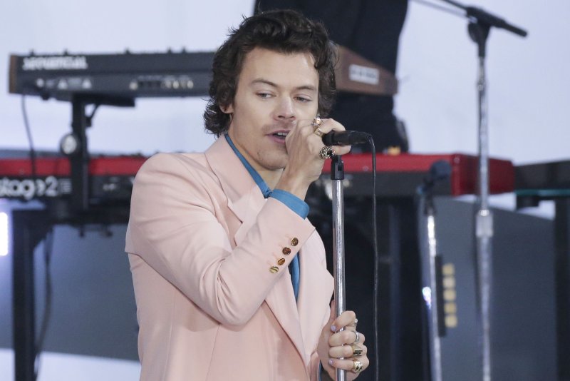 Harry Styles will soon be heard reading a children's bedtime story on the BBC. File Photo by John Angelillo/UPI