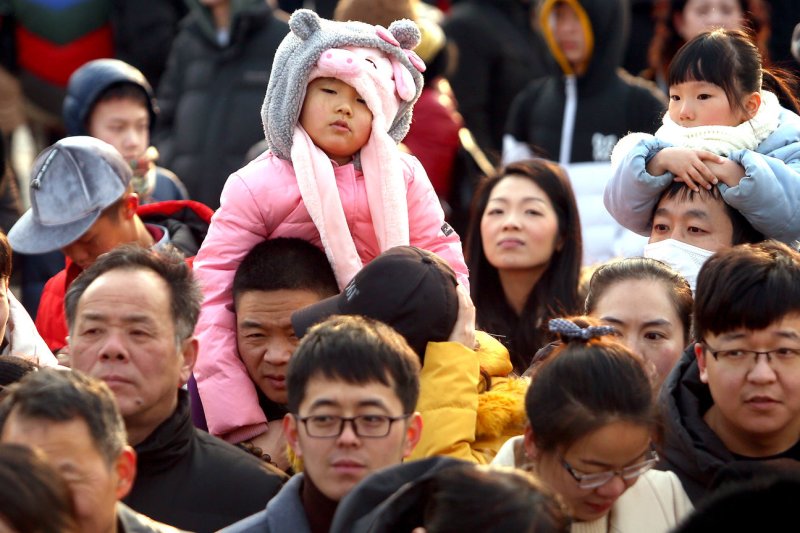 China’s population declines for the first time in six decades, as the world’s second-largest economy announced Tuesday that more people died last year than were born. File photo by Stephen Shaver/UPI