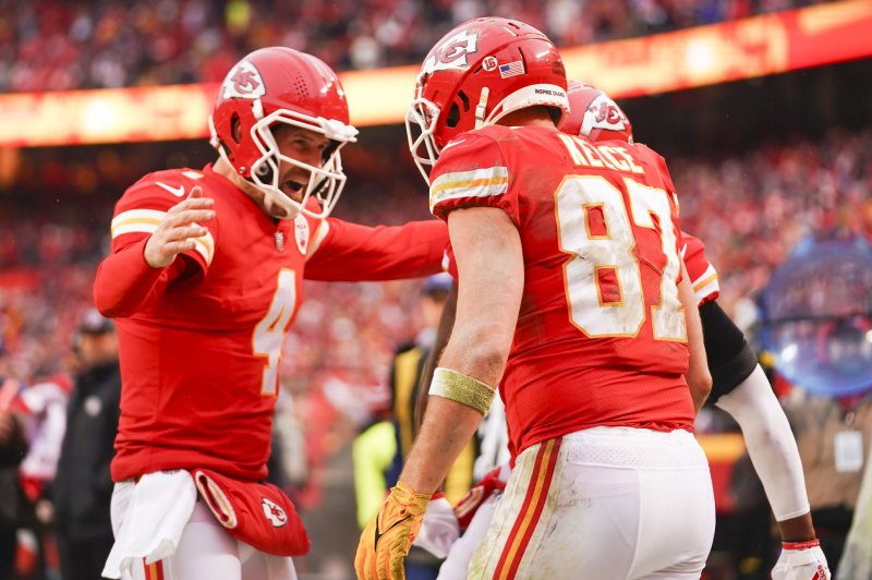 Veteran backup quarterback Chad Henne (4) stepped in for injured starter Patrick Mahomes during the Kansas City Chiefs' Super Bowl run. File Photo by Kyle Rivas/UPI