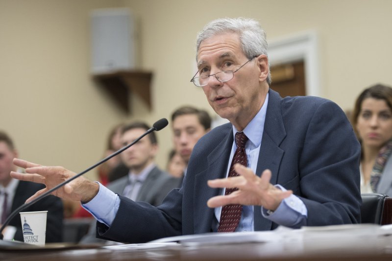 Stephen Goss, chief actuary of the Social Security Administration, testifies on the solvency of Social Security during a House Ways and Means subcommittee hearing Friday on Capitol Hill in Washington, D.C. Photo by Kevin Dietsch/UPI