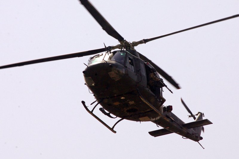 An Army 212 Bell helicopter. UPI/Mohammad Kheirkhah | <a href="/News_Photos/lp/483c62bbb09dcf1e7045e580d195a5bf/" target="_blank">License Photo</a>