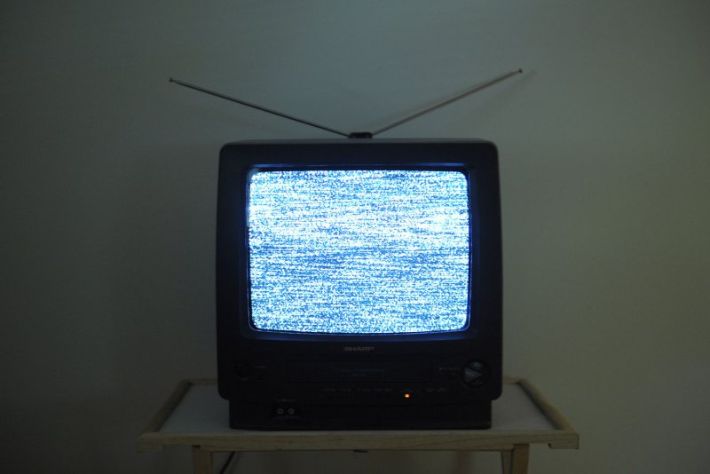 A television seen on June 12, 2009, just before all publicly broadcasting TV stations shut off their analog signals and switched to digital. (File/UPI Photo/Kevin Dietsch)