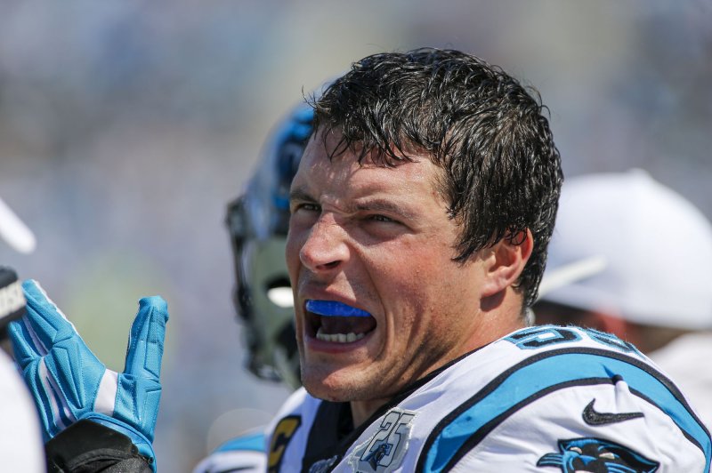 Former Carolina Panthers middle linebacker Luke Kuechly is joining the team's front office as a pro scout. File Photo by Nell Redmond/UPI