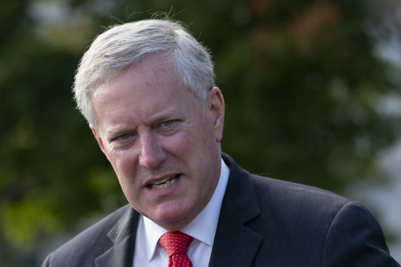 A federal judge in Washington has dismissed a lawsuit filed by former White House chief of staff Mark Meadows that sought to block the Jan. 6 House investigative committee from obtaining phone and text data he initially withheld. File photo by Chris Kleponis/UPI