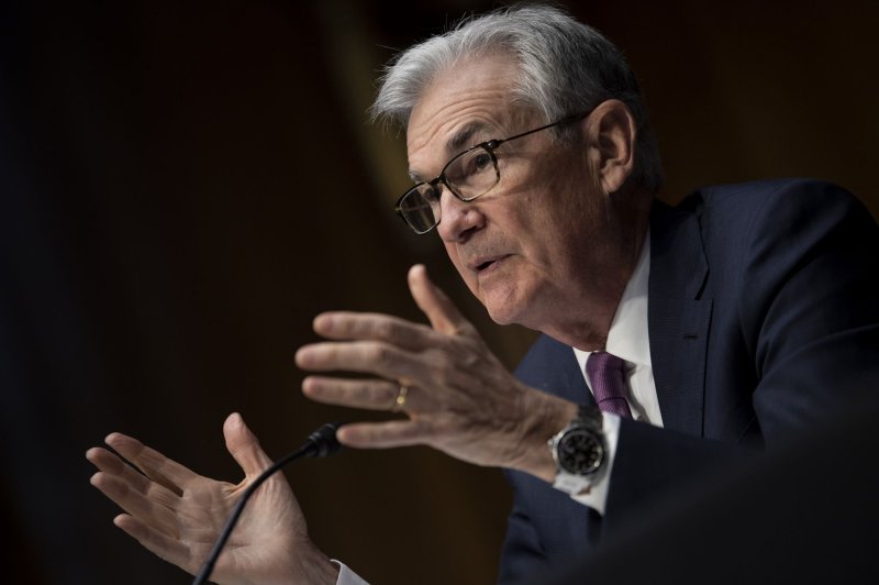 Jerome Powell is chairman of the Federal Reserve, which said it expects to raise interest rates "soon." &nbsp;Pool photo by Brendan Smialowski/UPI