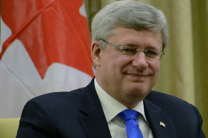Canadian Prime Minister Stephen Harper. UPI/Debbie Hill | <a href="/News_Photos/lp/6adf9a2d164e3670f862c25c78572436/" target="_blank">License Photo</a>