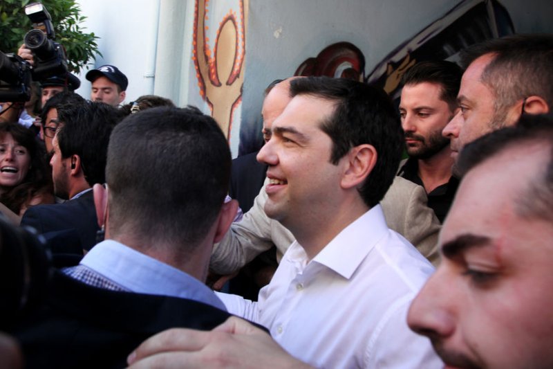 Greece's Prime Minister Alexis Tsipras, center, will likely call an election in September. File Photo by Yuksel Pecenek/UPI | <a href="/News_Photos/lp/1b6f8feada1f99a0b7cb39aaacbb2ea3/" target="_blank">License Photo</a>