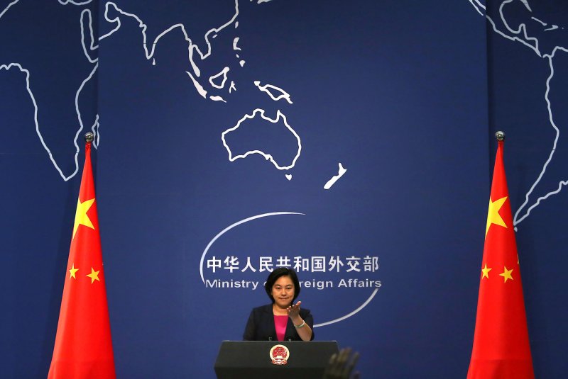 Chinese Foreign Ministry spokesman Hua Chunying said China seeks a diplomatic solution to ending tensions on the Korean peninsula. Photo by Stephen Shaver/UPI | <a href="/News_Photos/lp/6dc6446d47eae25e24b2390da1706ed5/" target="_blank">License Photo</a>