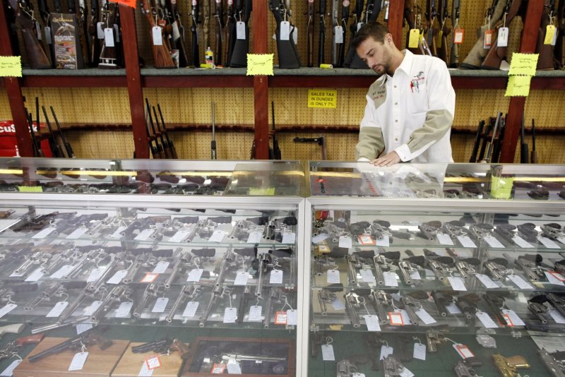 A report released Tuesday by the Johns Hopkins Center for Gun Violence Solutions says guns killed nearly 49,000 people in 2021, a 7.6% jump over 2020 when gun deaths hit a 40-year record during the COVID-19 pandemic. File photo by Brian Kersey/UPI/