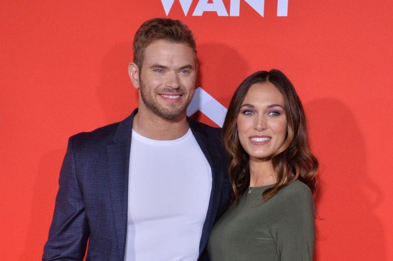 Kellan Lutz (L) welcomed his second child, son Kasen Lane, with his wife, Brittany Lutz. File Photo by Jim Ruymen/UPI | <a href="/News_Photos/lp/29862b06bd1a0279841e335f0d5f2fc3/" target="_blank">License Photo</a>