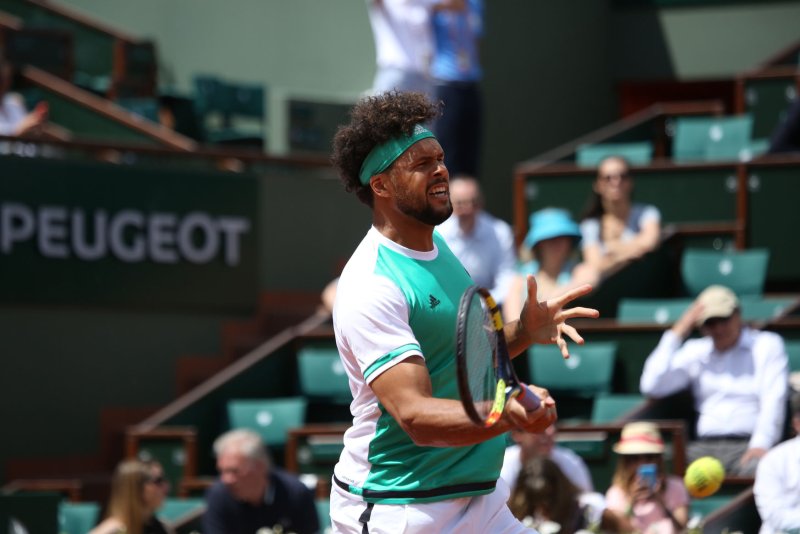 France's Jo-Wilfried Tsonga is looking to win his first career Grand Slam this year at Wimbledon. Photo by David Silpa/UPI | <a href="/News_Photos/lp/cf4450724a11723ebf0cf8af5397848b/" target="_blank">License Photo</a>