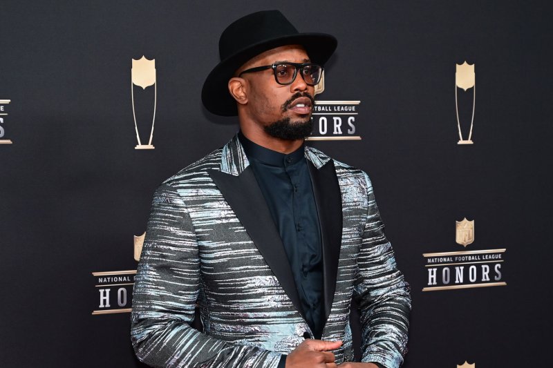 Linebacker Von Miller will be a full practice participant with the Buffalo Bills on Thursday in Orchard Park, N.Y. File Photo by David Tulis/UPI