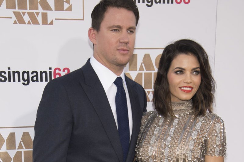 Cast member Channing Tatum (L) and Jenna Dewan Tatum attend the premiere of the film "Magic Mike XXL" held at the TCL Chinese Theatre in the Hollywood section of Los Angeles on June 25, 2015. The couple were recently in vacation in Mexico where Channing took topless photos of his wife that have since been posted to Instagram. File Photo by Phil McCarten/UPI