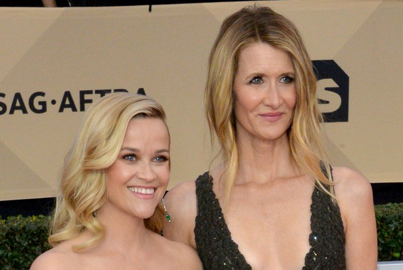 Reese Witherspoon (L) and Laura Dern started filming "Big Little Lies" Season 2 this week. File Photo by Jim Ruymen/UPI | <a href="/News_Photos/lp/99e30b379c3fb7dca27ca338f71f0314/" target="_blank">License Photo</a>