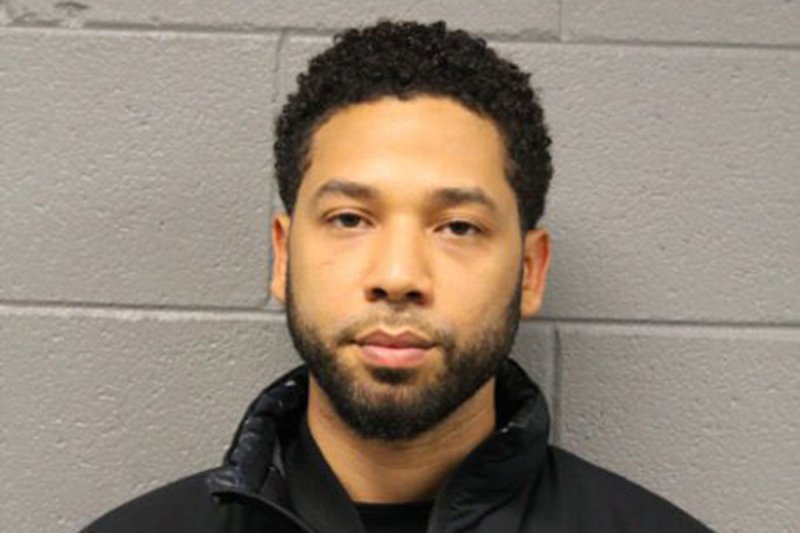 Actor Jussie Smollett was present on the Chicago set of "Empire" on Thursday after his release from jail. Photo courtesy of Chicago Police Department/UPI