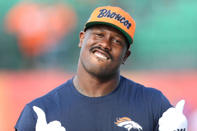 Denver Broncos linebacker Von Miller is an eight-time Pro Bowl selection, three-time All-Pro, a Super Bowl champion and was the 2011 Defensive Player of the Year. File Photo by Aaron Josefczyk/UPI | <a href="/News_Photos/lp/4a352d34fe58e1229af983823ee89c5a/" target="_blank">License Photo</a>