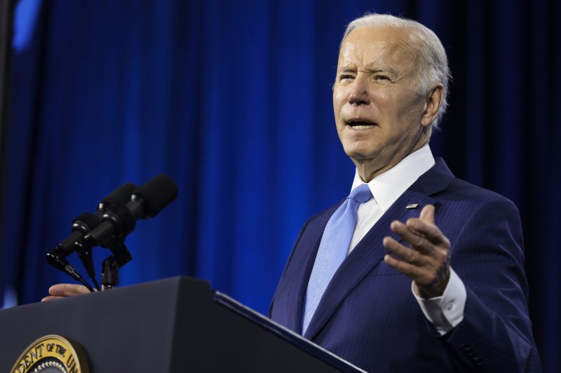President Joe Biden was among 13 people the Russian government sanctioned Tuesday. Photo by Oliver Contreras/UPI