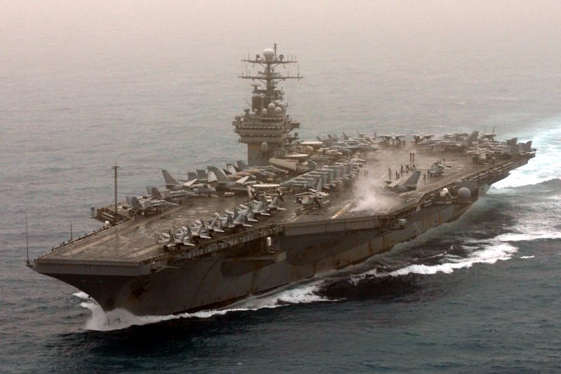 The USS Theodore Roosevelt has been sent to the Arabian Sea in response to fighting in Yemen. File Photo by Todd M. Flint/U.S. Navy