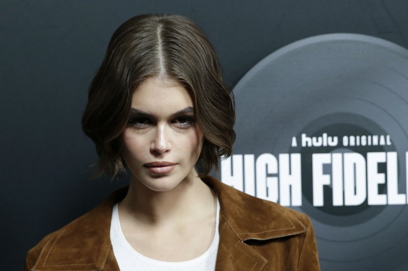 Kaia Gerber has broken her wrist and shared a photo of her full-arm cast on Instagram. File Photo by John Angelillo/UPI