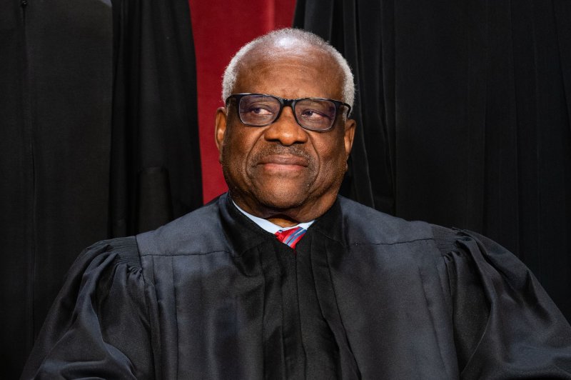 A Senate investigation found that Supreme Court Justice Clarence Thomas had the majority of a loan for a luxury RV forgiven. File Photo by Eric Lee/UPI
