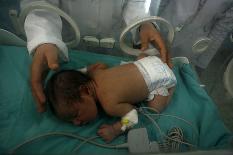 New research found that the risk of premature birth was higher for infants whose mothers or fathers had a psychiatric diagnosis than for those whose parents did not. File photo by Ismael Mohamad/UPI