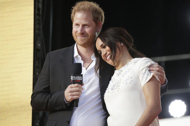 Prince Harry and wife Meghan Markle are seen at Global Citizen Live in New York City on September 25, 2021. File Photo by John Angelillo/UPI