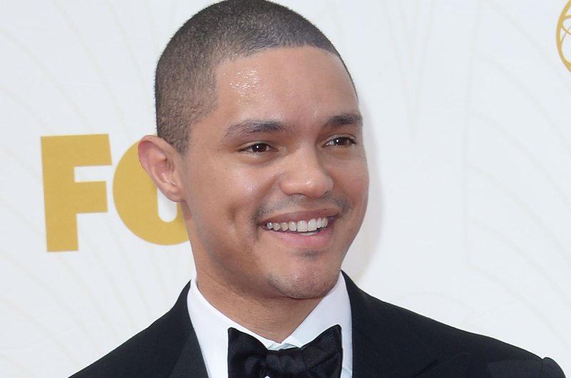 Comedian Trevor Noah arrives at the 67th Primetime Emmy Awards in the Microsoft Theater in Los Angeles on Sept. 20, 2015. File Photo by Jim Ruymen/UPI Noah's first episode of "The Daily Show" is to air Monday. | <a href="/News_Photos/lp/eec7689254a3085888e3ddff97c091a5/" target="_blank">License Photo</a>