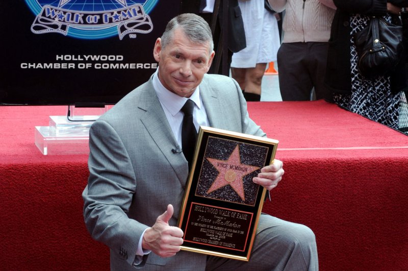 Vince McMahon is stepping back from his roles at WWE as he is investigated for "alleged executive misconduct." File Photo by Jim Ruymen/UPI