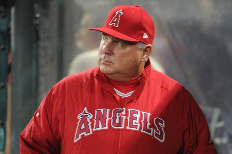 Los Angeles Angels' manager Mike Scioscia. File photo by Lori Shepler/UPI