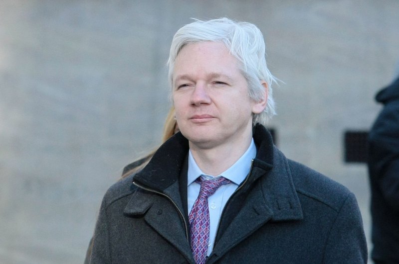 On August 16, 2012, the Ecuadorean government said it was granting political asylum in its London Embassy to WikiLeaks founder Julian Assange, trying to avoid extradition to Sweden to face questioning in a sexual assault investigation. File Photo by Hugo Philpott/UPI | <a href="/News_Photos/lp/03ceaaac659b1aa6acbce68e281a75dc/" target="_blank">License Photo</a>