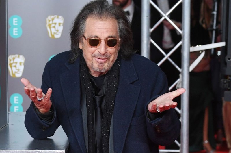 Al Pacino's girlfriend, Noor Alfallah, is eight months pregnant with his child. File Photo by Rune Hellestad/UPI