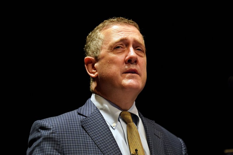 Federal Reserve Bank of St. Louis President James Bullard said Wednesday he expects interest rates to continue climbing, but believes the United States can avoid entering a recession. File Photo by Bill Greenblatt/UPI | <a href="/News_Photos/lp/34d1eb1a3381c324fd14157e57e94efb/" target="_blank">License Photo</a>