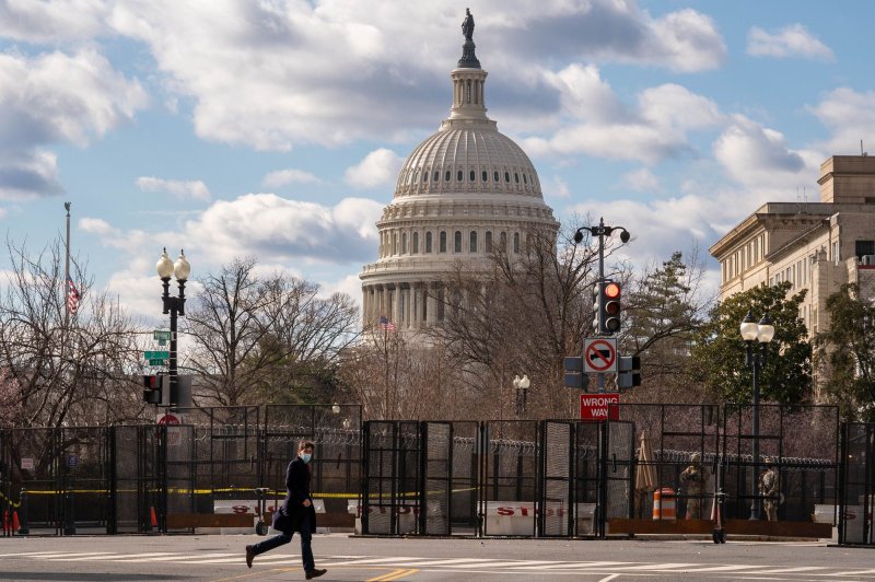 The U.S. Capitol was tense after the Jan. 6 riot. Now a judge says an accused rioter was denied medical care while in custody. Photo by Ken Cedeno/UPI