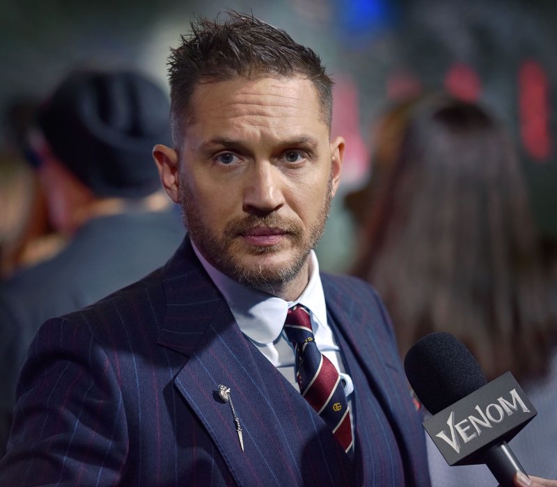 Tom Hardy has hinted he is working on a third "Venom" movie. File Photo by Chris Chew/UPI | <a href="/News_Photos/lp/b65158e894e44406c2c06730a25196b9/" target="_blank">License Photo</a>