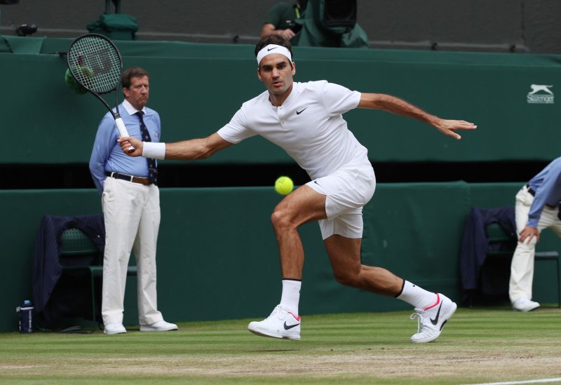 Roger Federer breezed into the semifinals Friday at the Rogers Cup. Photo by Hugo Philpott/UPI