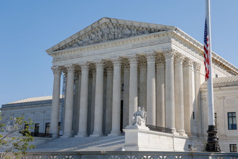 The U.S. Supreme Court will hear arguments on Tuesday in a case that could upend the current U.S. tax system in a challenge to the 16th Amendment. File Photo by Jemal Countess/UPI