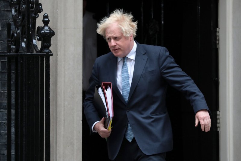 Former British Prime Minister Boris Johnson (pictured 2022) has resigned as a member of Parliament after receiving a pre-publication copy of a report critical of him for activities during COVID lockdowns in Britain. File Photo by Hugo Philpott/UPI
