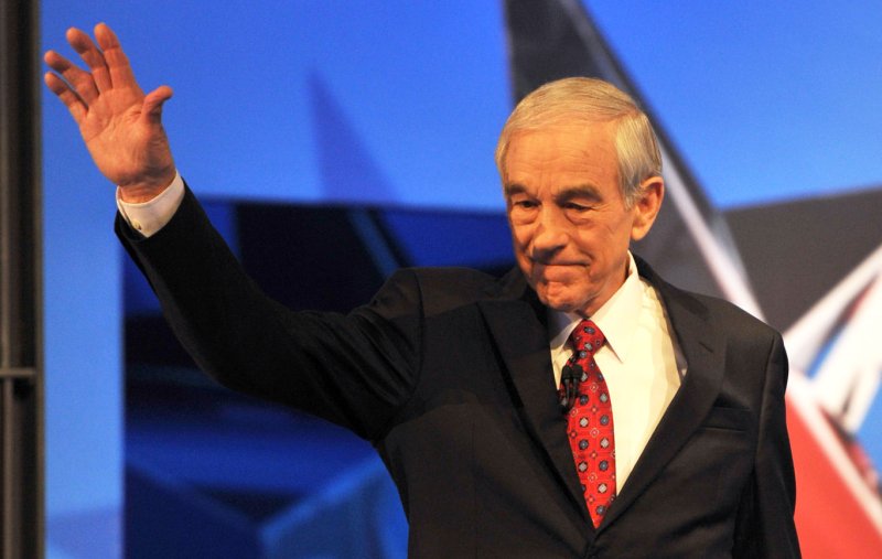 Ron Paul, who just missed claiming a win in the Maine caucuses to Mitt Romney, may have an opportunity to notch a win when North Dakota Republicans caucus Tuesday. Feb. 22 file photo. UPI /Art Foxall