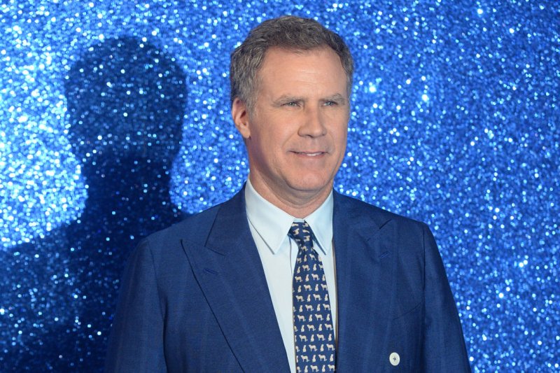 Actor Will Ferrell was in the Los Angeles Kings' broadcast booth for the second period of their win against the San Jose Sharks Thursday in Los Angeles. File Photo by Paul Treadway/UPI